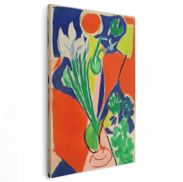 Wild Blooms Dance Freely: Fauvist Inspired Floral Expression Canvas Art