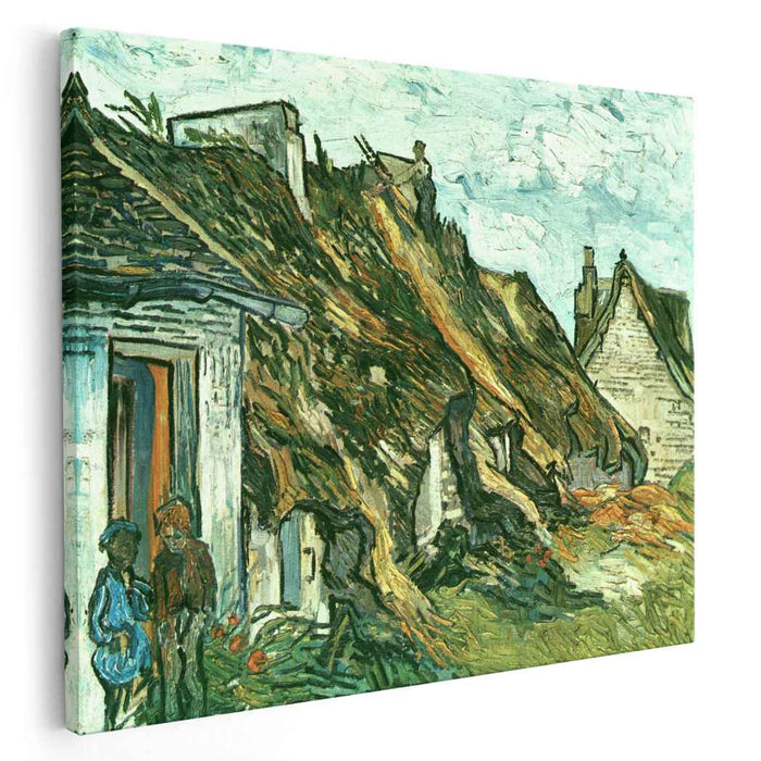 Thatched Cottages in Chaponval, Auvers-sur-Oise by Vincent van Gogh