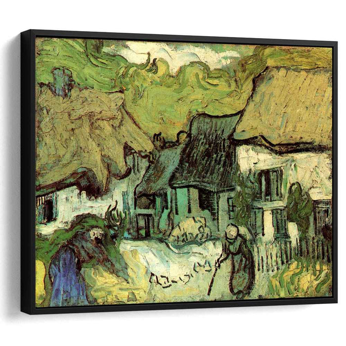 Thatched Cottages in Jorgus (1890) by Vincent van Gogh