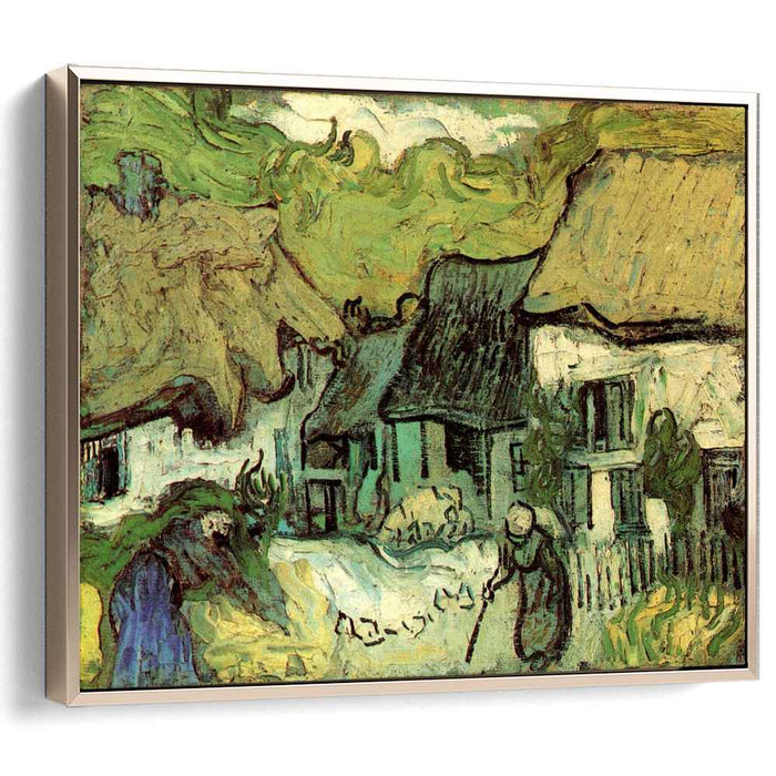 Thatched Cottages in Jorgus (1890) by Vincent van Gogh