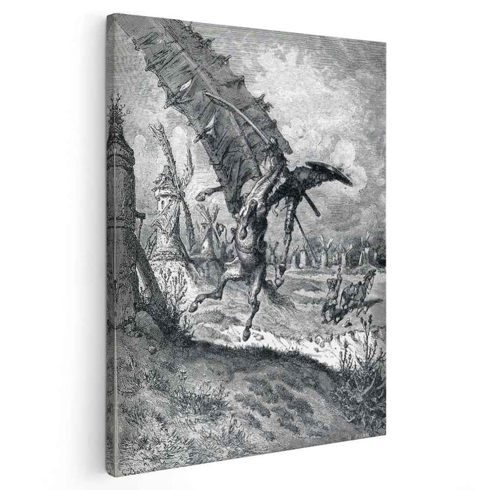 The Adventure with the Windmills (1868) by Gustave Dore