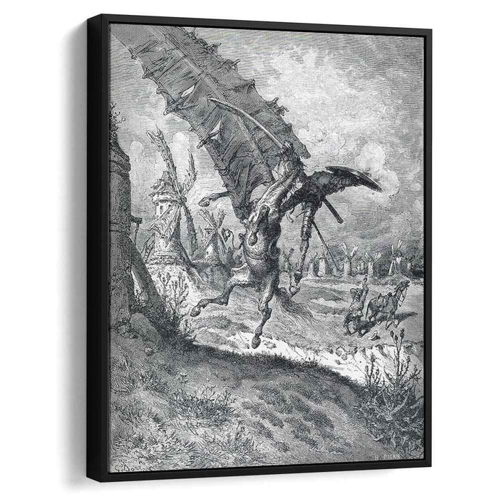 The Adventure with the Windmills (1868) by Gustave Dore