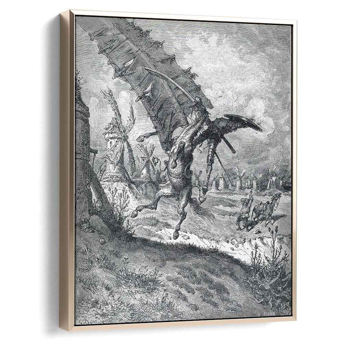 The Adventure with the Windmills (1868) by Gustave Dore