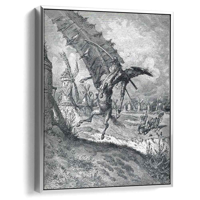 The Adventure with the Windmills (1868) by Gustave Dore