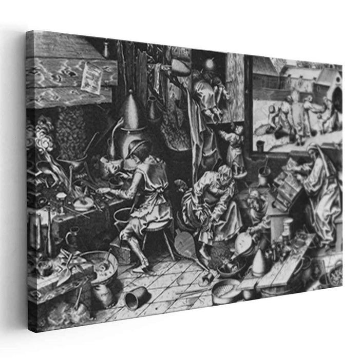 The Alchemist by Pieter Bruegel the Elder