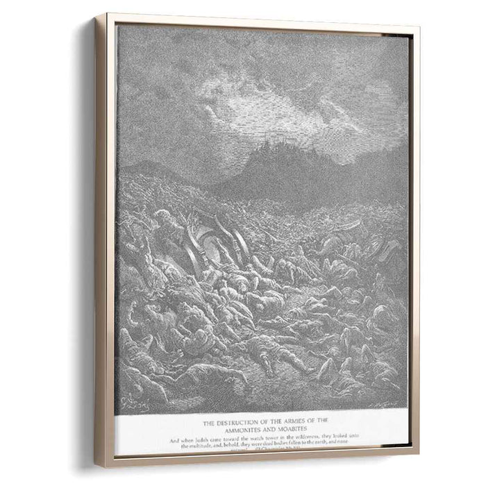 The Ammonite and Moabite Armies Are Destroyed by Gustave Dore