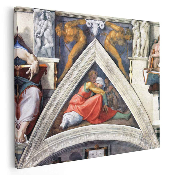 The Ancestors of Christ: Asa (1509) by Michelangelo