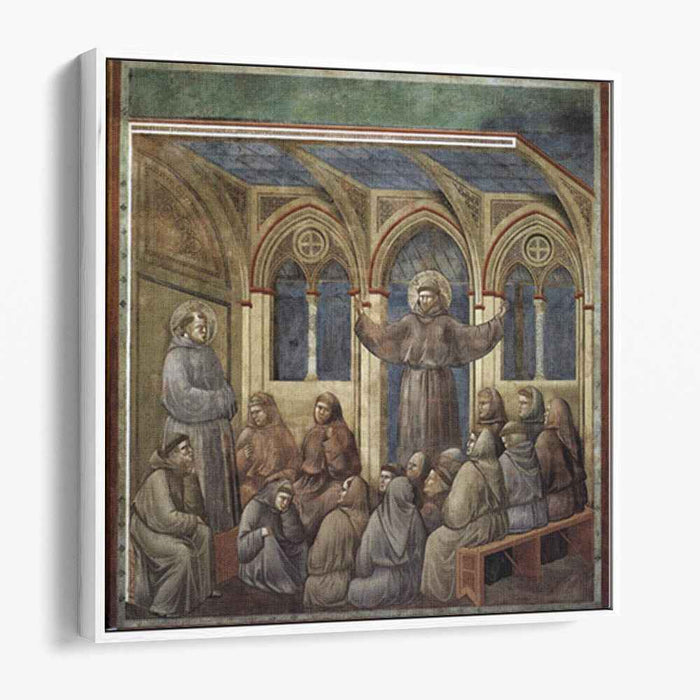The Apparition at the Chapter House at Arles (1300) by Giotto