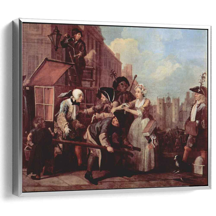 The arrest for theft (1735) by William Hogarth