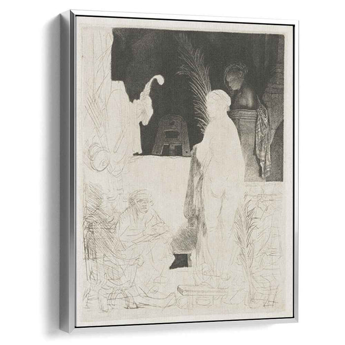 The artist drawing from the model (1639) by Rembrandt