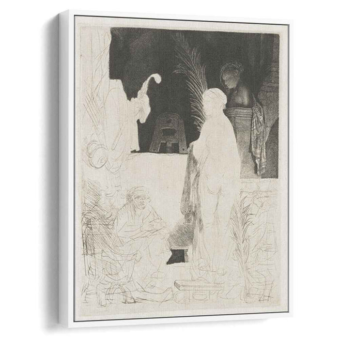 The artist drawing from the model (1639) by Rembrandt