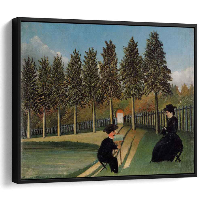 The Artist Painting his Wife (1905) by Henri Rousseau