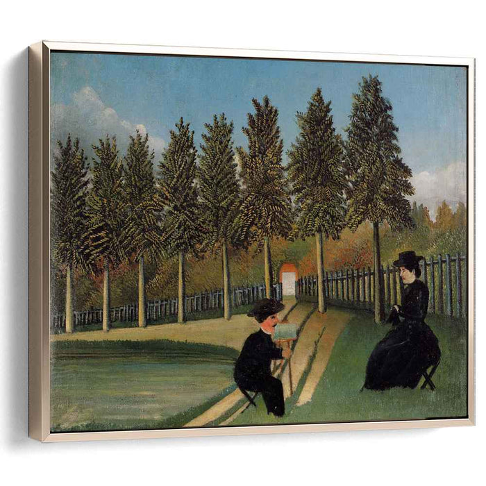 The Artist Painting his Wife (1905) by Henri Rousseau