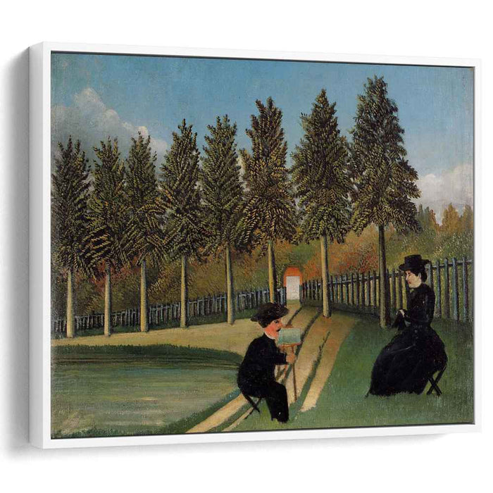 The Artist Painting his Wife (1905) by Henri Rousseau
