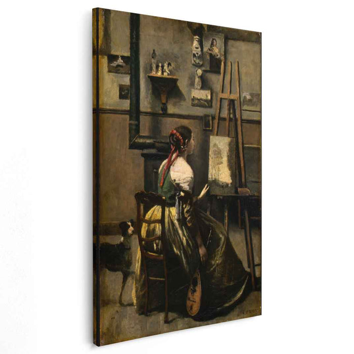 The Artist's Studio (1868) by Camille Corot