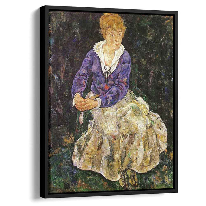 The Artist's wife seated (1918) by Egon Schiele
