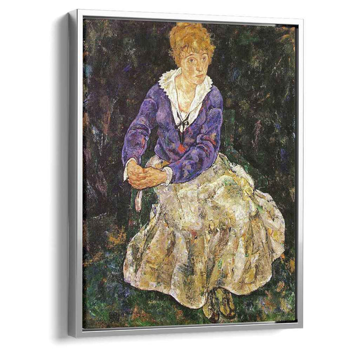 The Artist's wife seated (1918) by Egon Schiele
