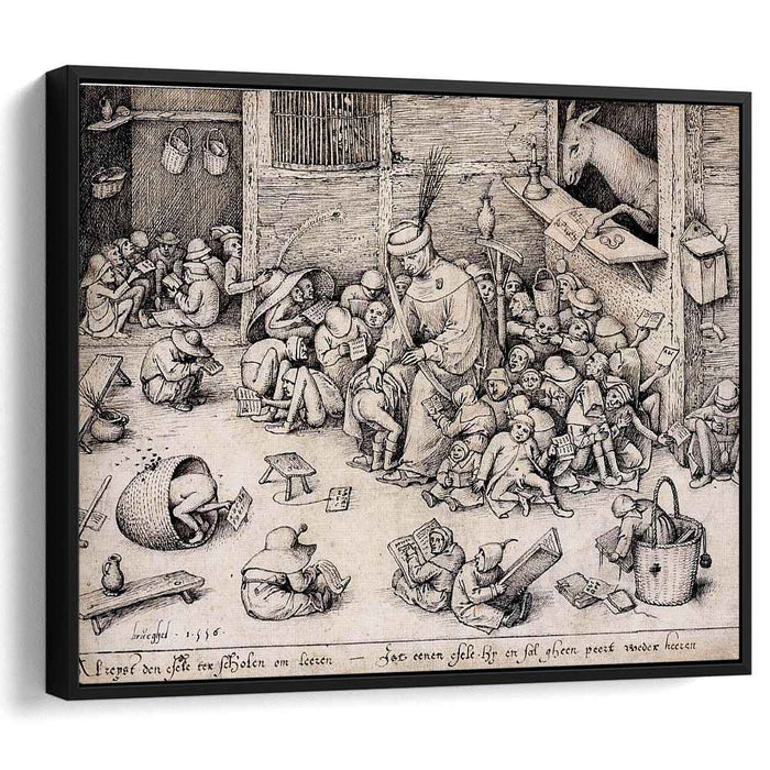 The Ass in the School (1556) by Pieter Bruegel the Elder