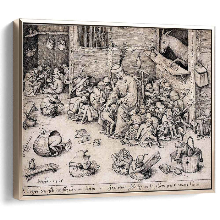 The Ass in the School (1556) by Pieter Bruegel the Elder