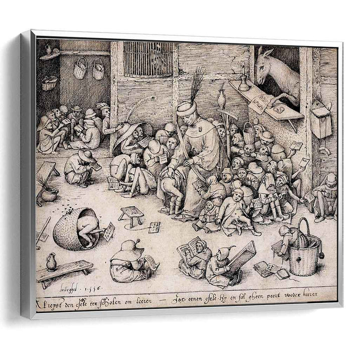 The Ass in the School (1556) by Pieter Bruegel the Elder