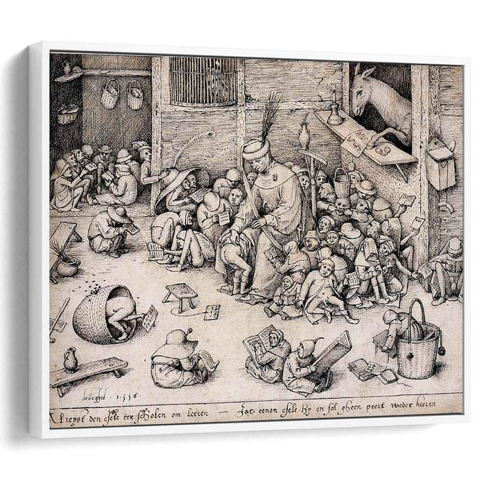 The Ass in the School (1556) by Pieter Bruegel the Elder