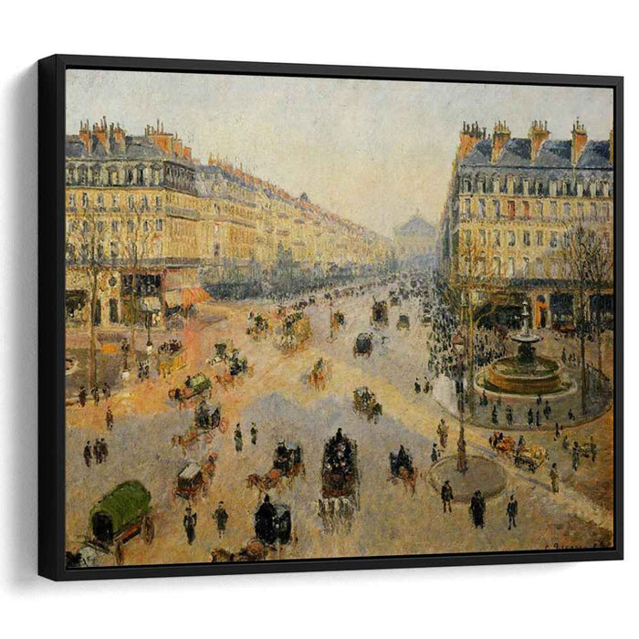 The Avenue de L'Opera, Paris, Sunlight, Winter Morning by Camille Pissarro