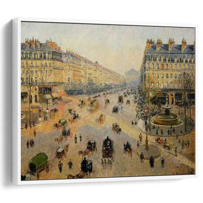 The Avenue de L'Opera, Paris, Sunlight, Winter Morning by Camille Pissarro