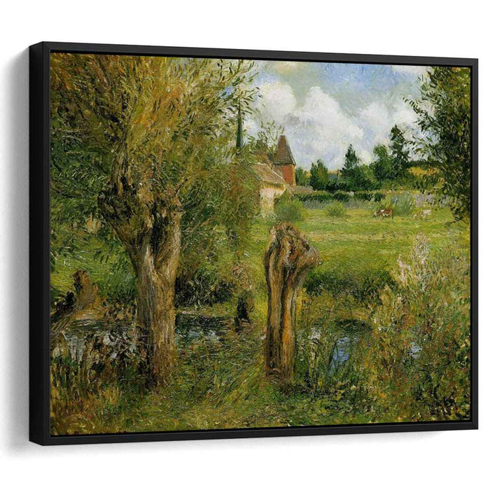 The Banks of the Epte at Eragny (1884) by Camille Pissarro