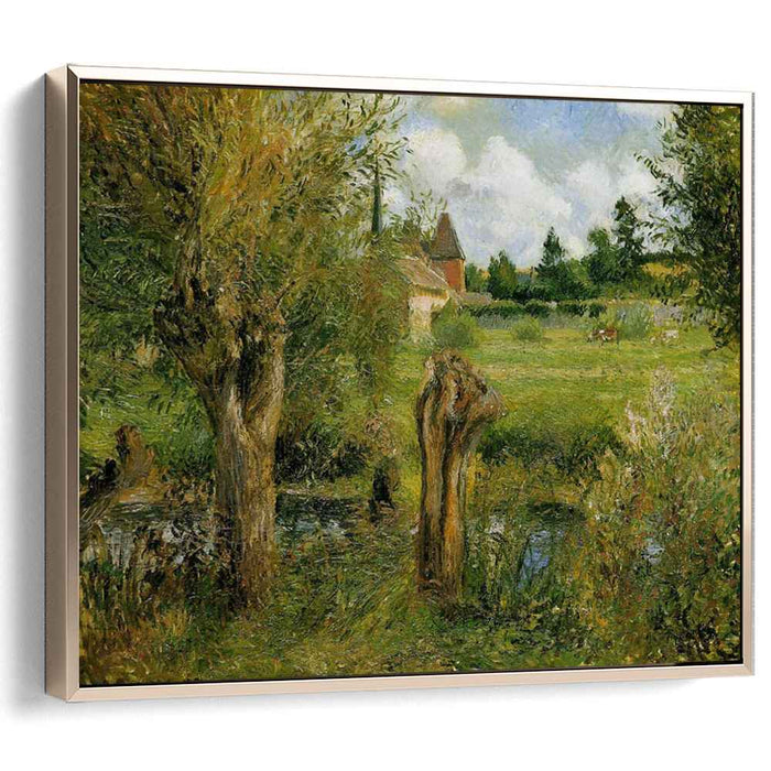 The Banks of the Epte at Eragny (1884) by Camille Pissarro