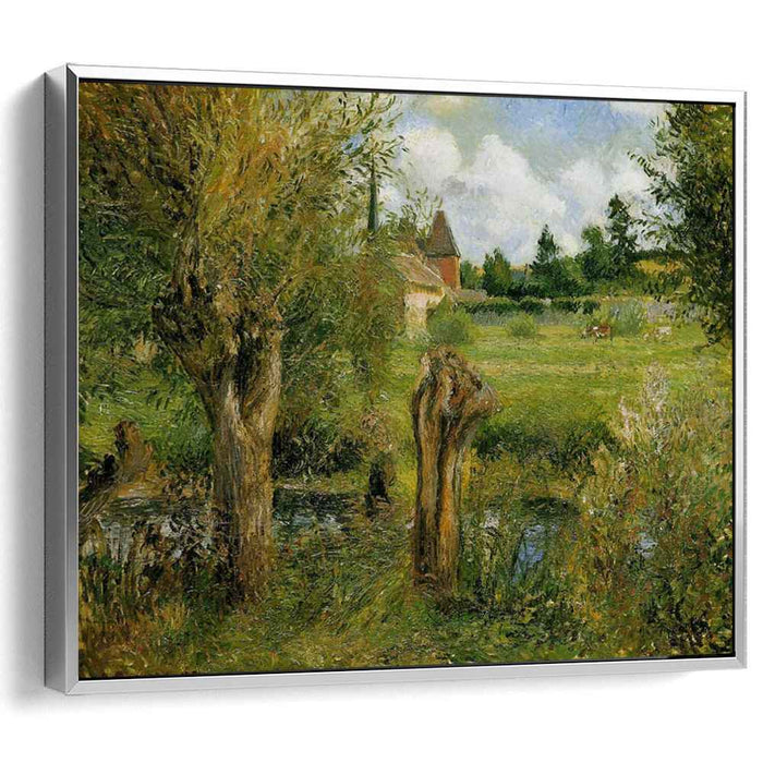 The Banks of the Epte at Eragny (1884) by Camille Pissarro