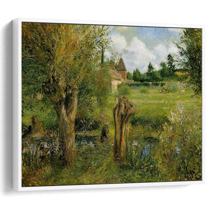 The Banks of the Epte at Eragny (1884) by Camille Pissarro