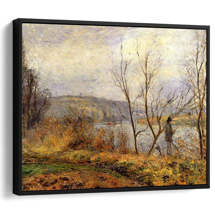 The Banks of the Oise, Pontoise (also known as Man Fishing) by Camille Pissarro