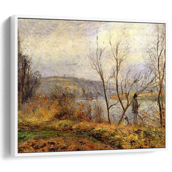 The Banks of the Oise, Pontoise (also known as Man Fishing) by Camille Pissarro