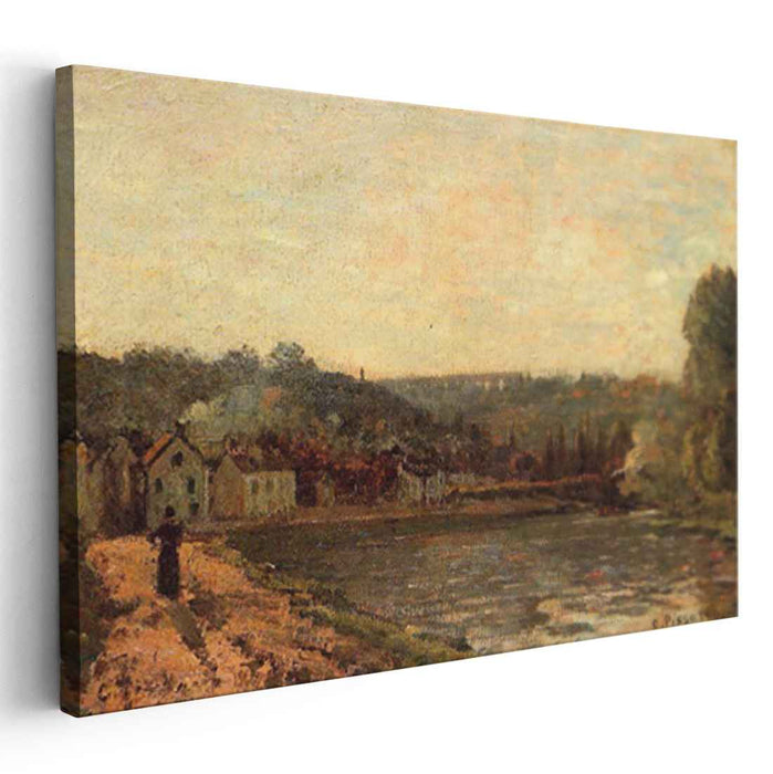 The Banks of the Seine at Bougival (1871) by Camille Pissarro