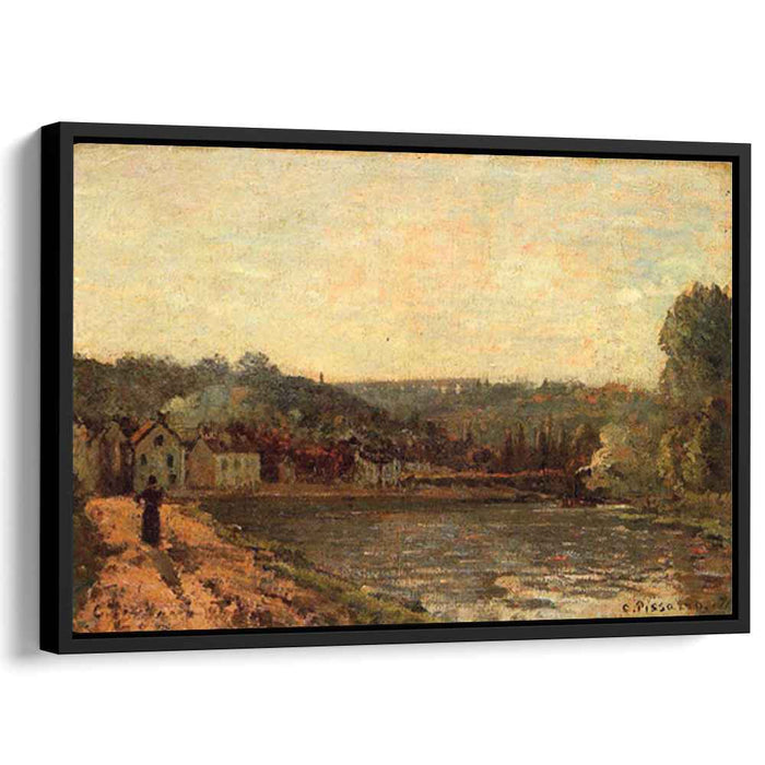 The Banks of the Seine at Bougival (1871) by Camille Pissarro