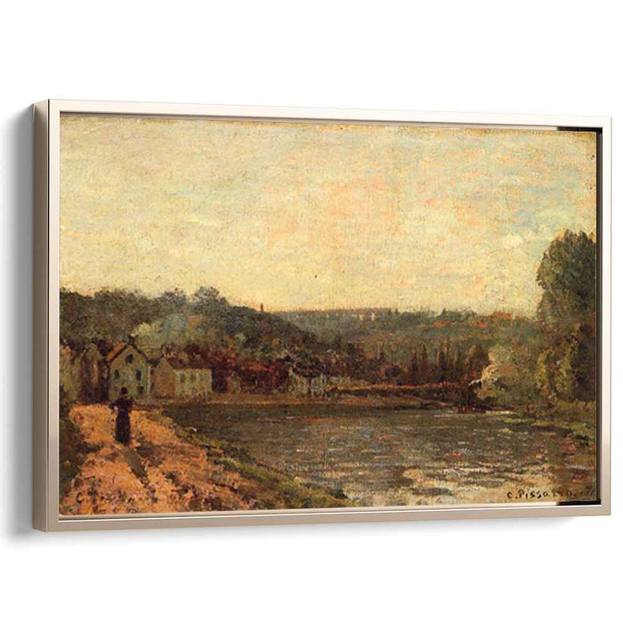 The Banks of the Seine at Bougival (1871) by Camille Pissarro