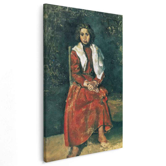 The barefoot girl (1895) by Pablo Picasso