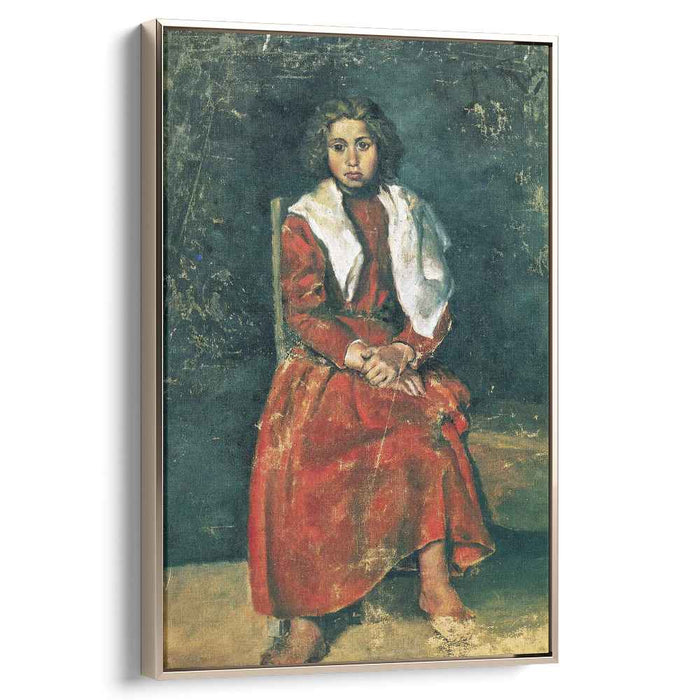 The barefoot girl (1895) by Pablo Picasso