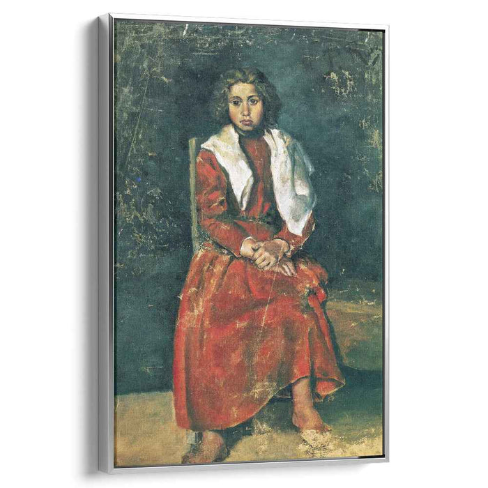 The barefoot girl (1895) by Pablo Picasso