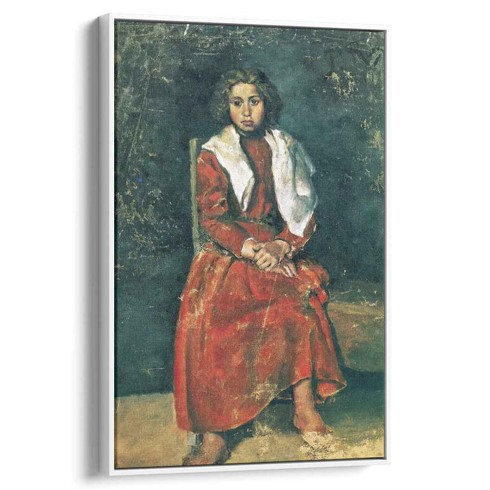 The barefoot girl (1895) by Pablo Picasso