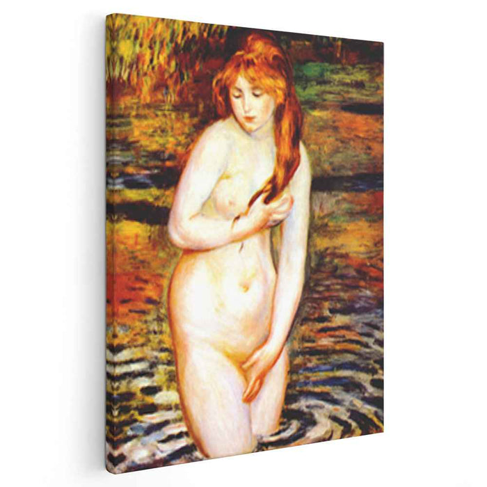 The Bather (After the Bath) (1888) by Pierre-Auguste Renoir