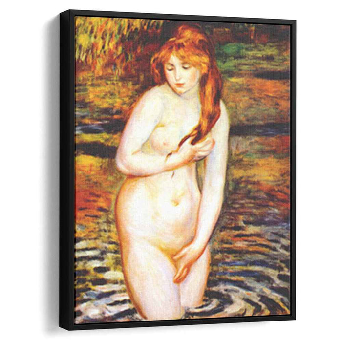 The Bather (After the Bath) (1888) by Pierre-Auguste Renoir