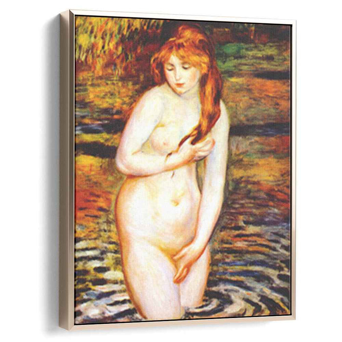 The Bather (After the Bath) (1888) by Pierre-Auguste Renoir