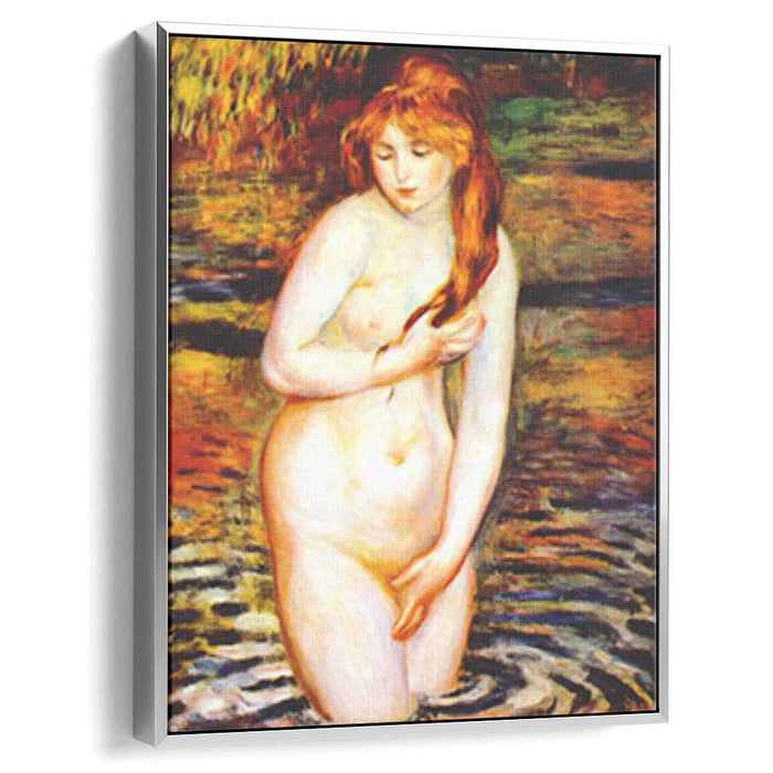The Bather (After the Bath) (1888) by Pierre-Auguste Renoir