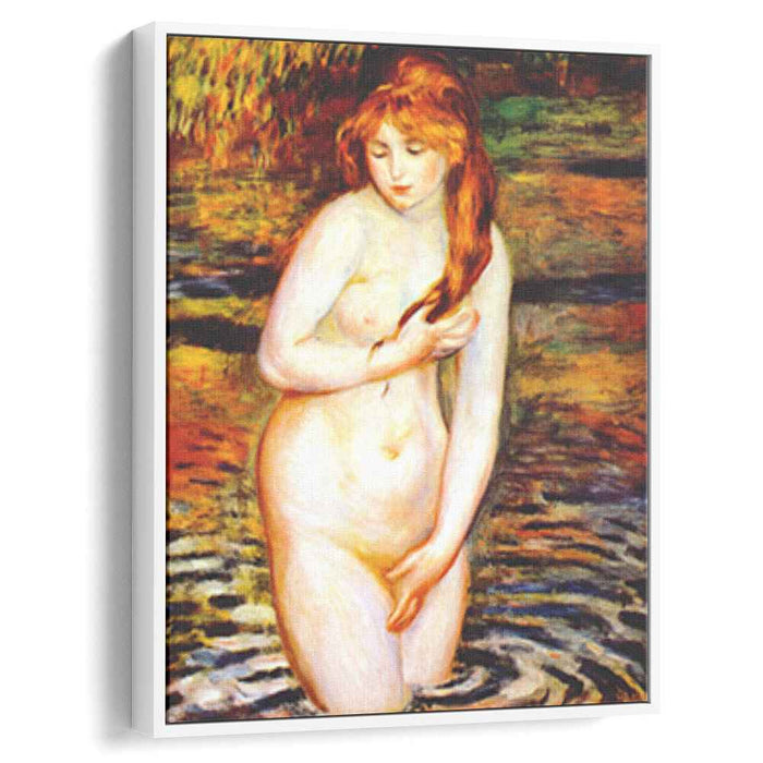 The Bather (After the Bath) (1888) by Pierre-Auguste Renoir