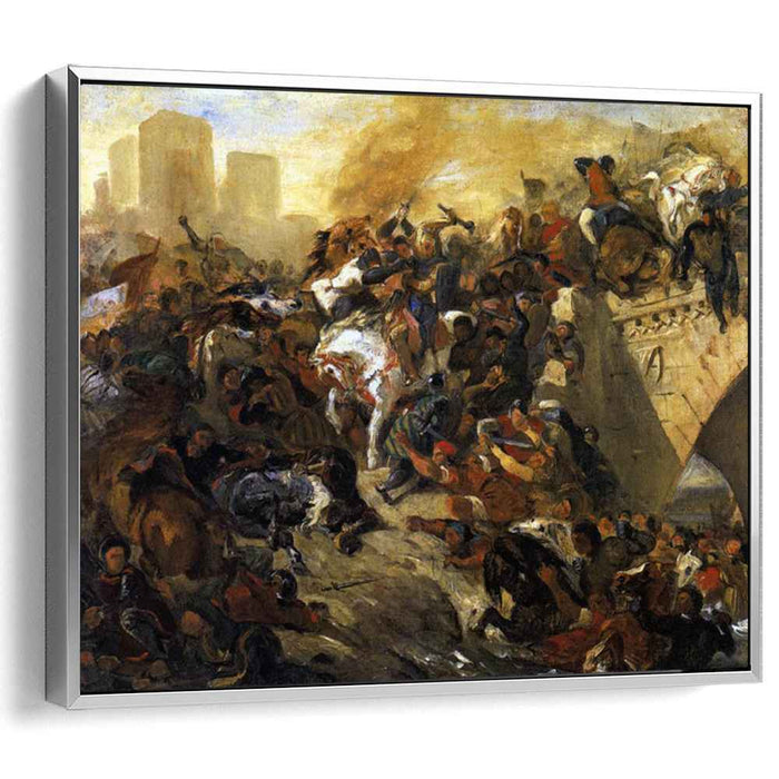 The Battle of Taillebourg - draft (1835) by Eugene Delacroix