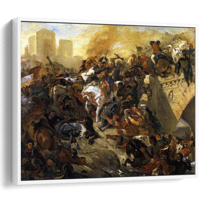 The Battle of Taillebourg - draft (1835) by Eugene Delacroix