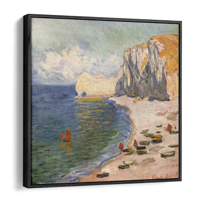 The Beach and the Falaise d'Amont (1885) by Claude Monet