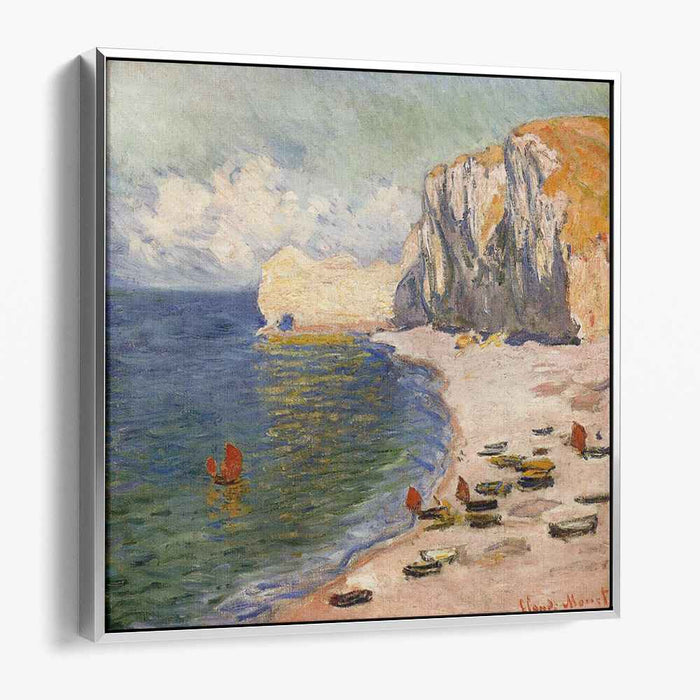The Beach and the Falaise d'Amont (1885) by Claude Monet