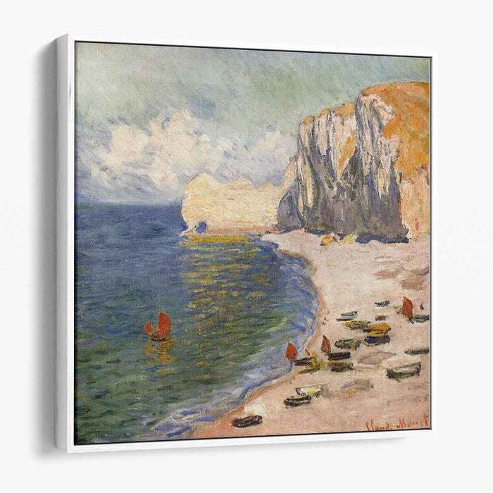 The Beach and the Falaise d'Amont (1885) by Claude Monet
